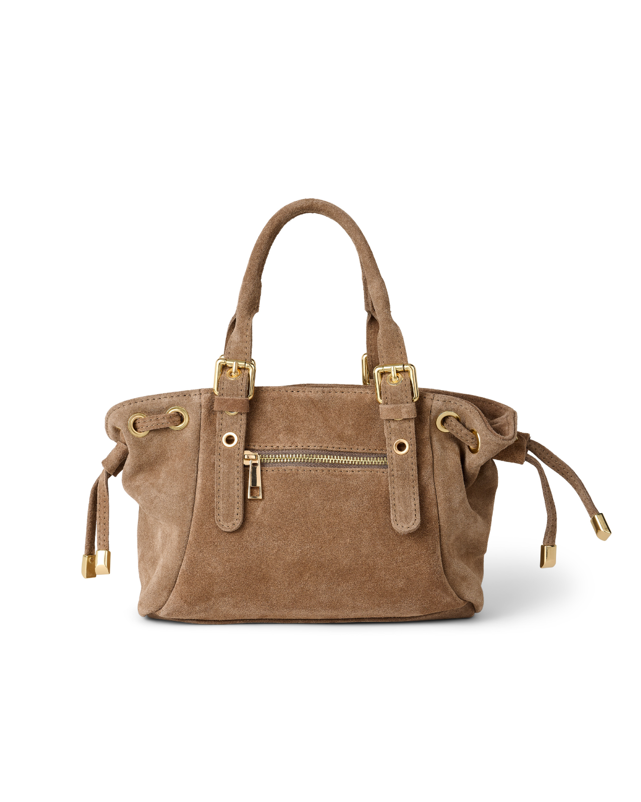 Mini suède muse bag taupe