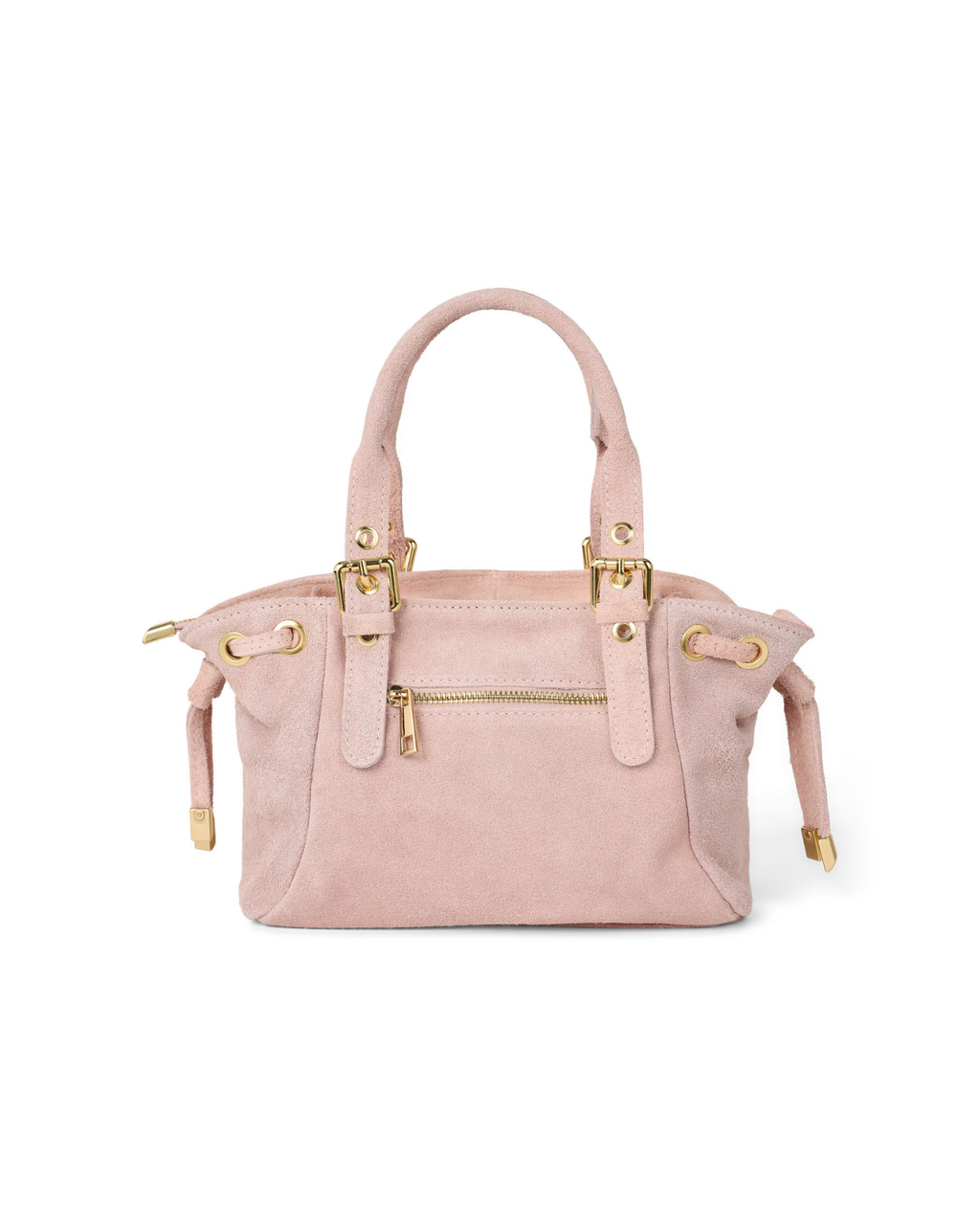Mini suède muse bag vanilla pink